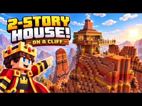 Thumbnail for How I Built a 2-Story House on a Cliff in Minecraft!